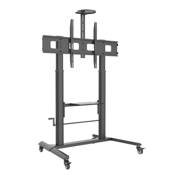 Techly ICA-TR230 cărucioare și standuri pentru multimedia Negru Ecran plat Raft pe roți multimedia