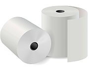 Receipt Rolls, Heipa, Thermal Paper, 57 mm, 35 mm, 12.7 mm, EC-Cash, White