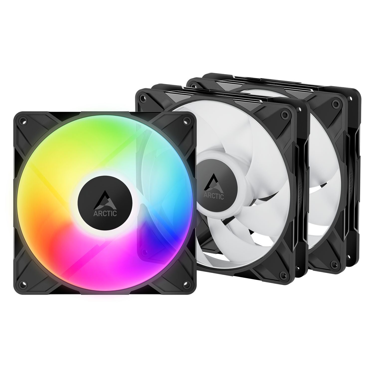 P14 Pro A-RGB, kit 3 ventilatoare 140 mm PWM, 400 - 2500 rpm, Negru