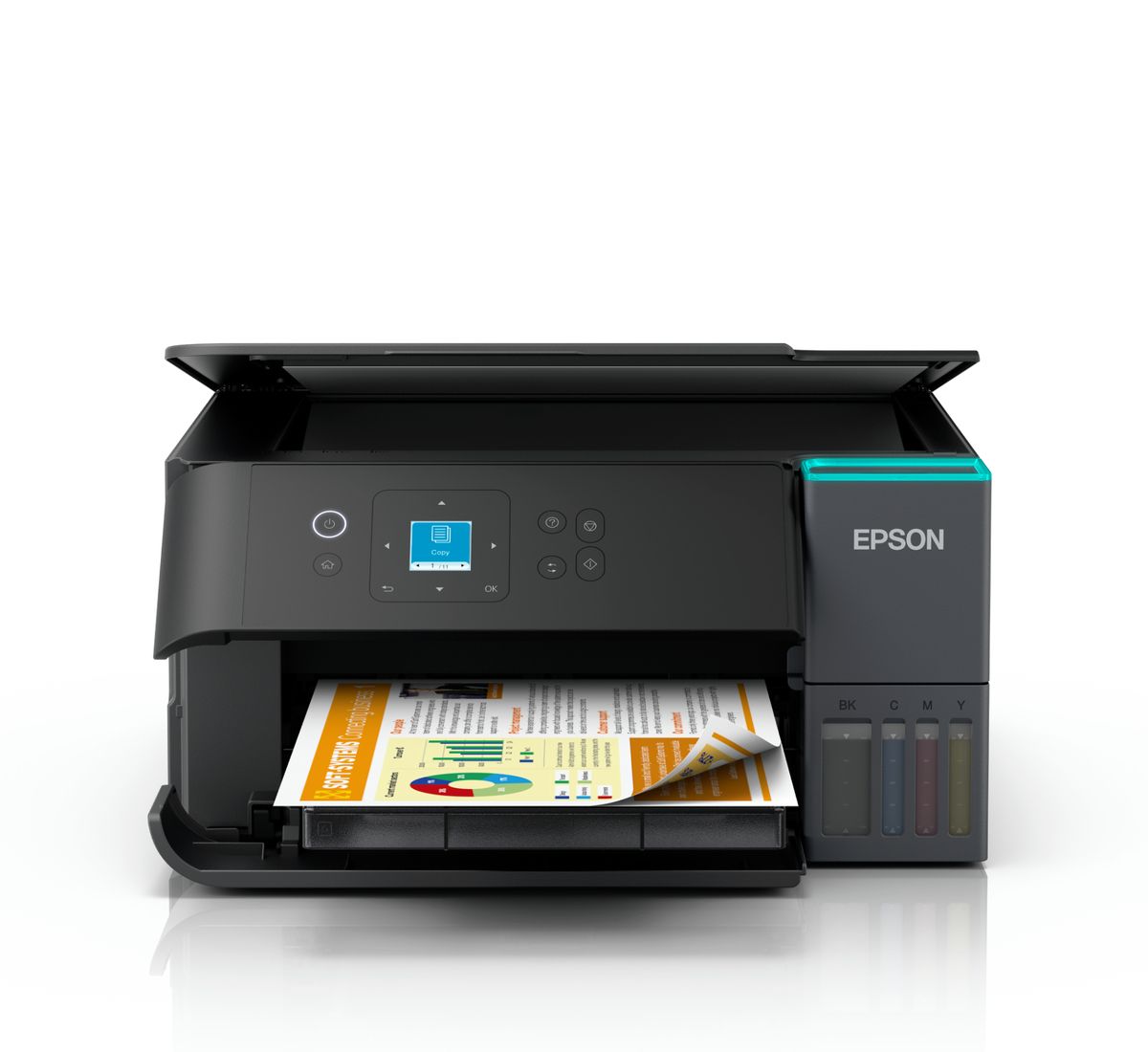 Imprimanta multifunctionala inkjet ciss color Epson L4360, A4, duplex, USB 2.0, Wi-Fi, 33 ppm negru, 15 ppm color