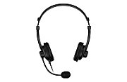 CASTI Genius  HS-230U , cu fir, utilizare multimedia, USB-A, microfon pe brat, lungime cablu 2.4m, control volum pe fir, negru,  31710021401  (timbru verde 0.18 lei) - 4710268259541