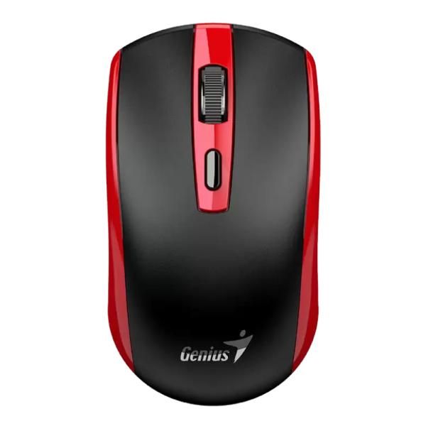 Mouse Genius  ECO-8150 , PC sau NB, wireless 2.4GHz, optic, 1200 dpi, butoane/scroll 3/1, acumulator, buton Copilot, rosu,  31030045401  (timbru verde 0.18 lei) 4710268 262596