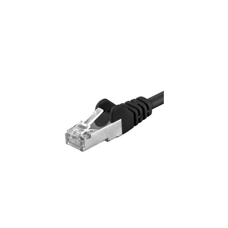 Patchcord SFTP RJ45-RJ45 Cat.6A, 1m, negru,  SFTP-6A-1-BK  (timbru verde 0.08 lei)