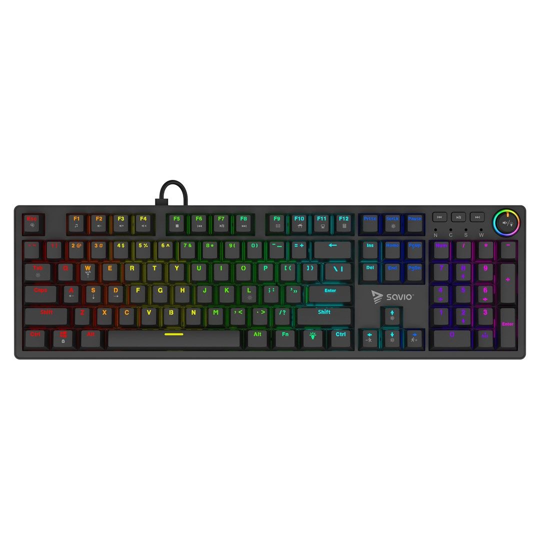 SAVIO STYX Mechanical Keyboard Outemu Brown  Hot Swap  RGB