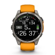 Garmin fenix 8 3.56 cm (1.4 ) AMOLED 47 mm Digital 454 x 454 pixels Touchscreen Graphite Wi-Fi GPS (satellite)
