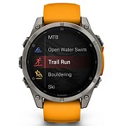Garmin fenix 8 3.56 cm (1.4 ) AMOLED 47 mm Digital 454 x 454 pixels Touchscreen Graphite Wi-Fi GPS (satellite)