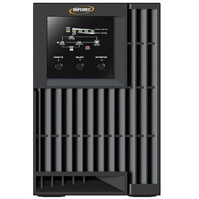 Infosec E4 Value 1000 uninterruptible power supply (UPS) Double-conversion (Online) 1 kVA 3 AC outlet(s)