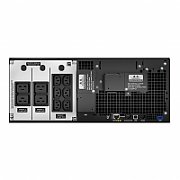 UPS APC SRT6KRMXLI, 6000 VA, 6000 W, cu management, on-line double-conversion, 6x C13, 4x C19, 1x RJ45, 1x USB, 192V Baterie cu plăci de plumb şi acid, LCD, Rack 4U, Negru
