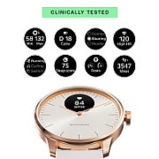 Withings Scanwatch Light / 37mm  (Activity, Sleep Tracker / Stainless steel, fkm wristband, sapphire glass) - Sand