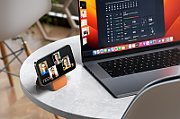 Satechi Vegan-Leather Magnetic Wallet Stand (iPhone 12/13/14/15 all models) - Orange