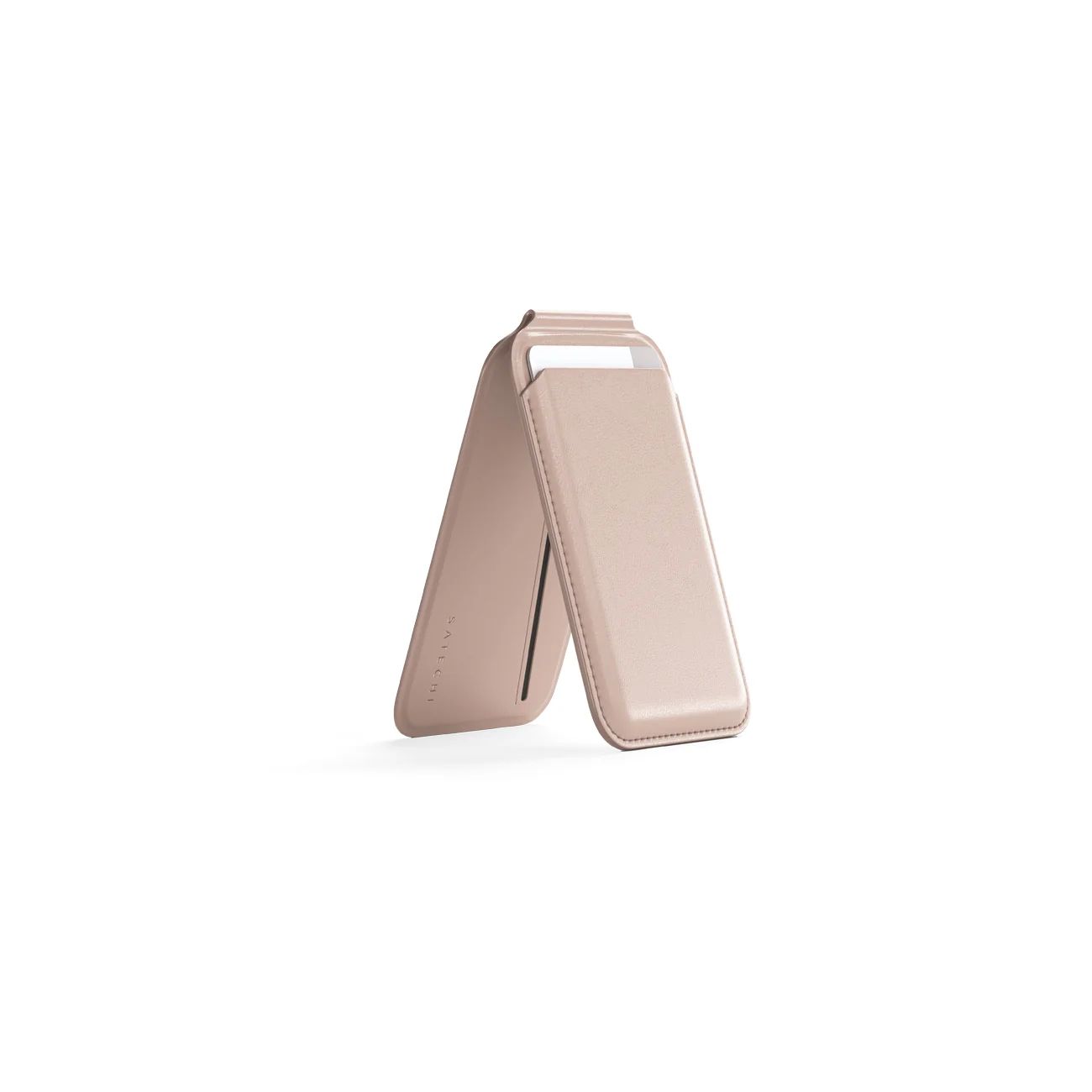 Satechi Vegan-Leather Magnetic Wallet Stand (iPhone 12/13/14/15 all models) - Desert Rose