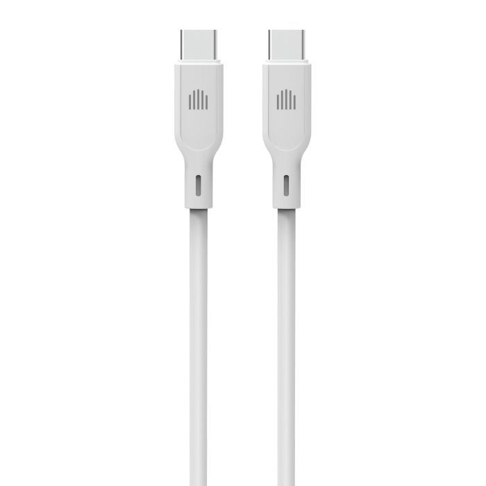 Dviced Cable USB-C to USB-C silicone 1,25m - White