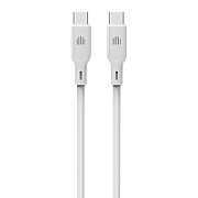 Dviced Cable USB-C to USB-C silicone 1,25m - White
