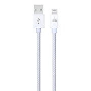 Dviced Cable USB-A to Lightning Nylon Textile 1,25m - White