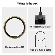 Ultrahuman Ring Air - Smart Ring, Charger, USB Cable / Size-11- Air_Gold