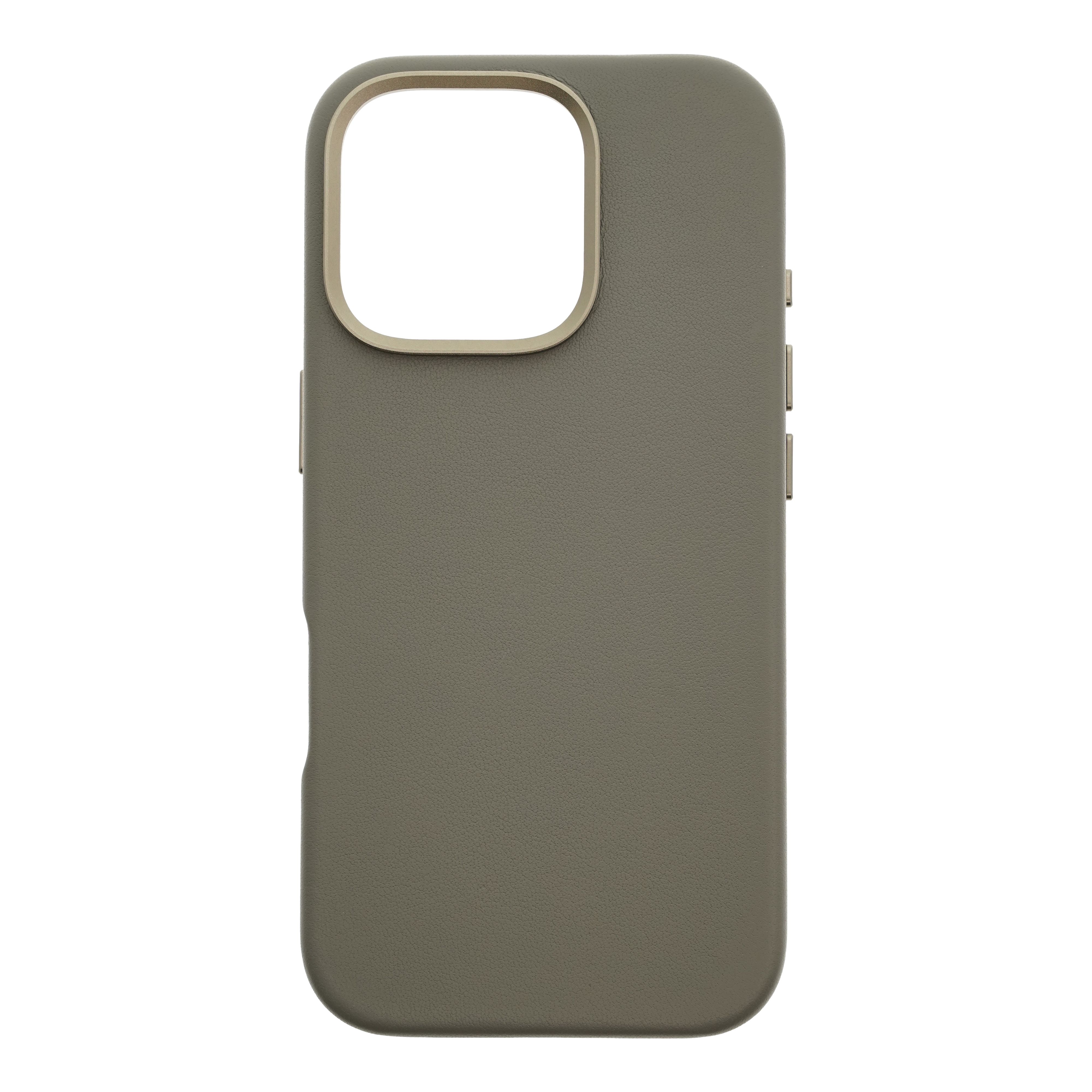 Dviced Leather case with magsafe for iPhone 16 Pro Max - Grey