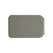 Dviced Leather magsafe foldable cardholder - Grey