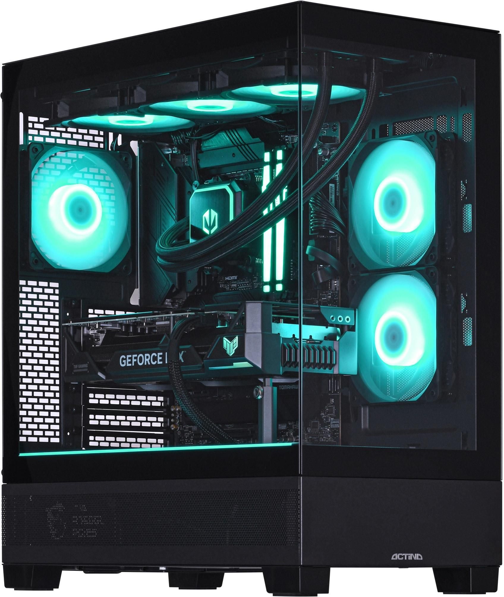 Desktop PC Actina Midi Tower, Intel i5-14600KF (14 C / 20 T, 2.6 GHz - 4.0 GHz, 24 MB cache), 32 GB RAM, 1 TB SSD, NVIDIA GeForce RTX 5060 8 GB, Fara sistem de operare