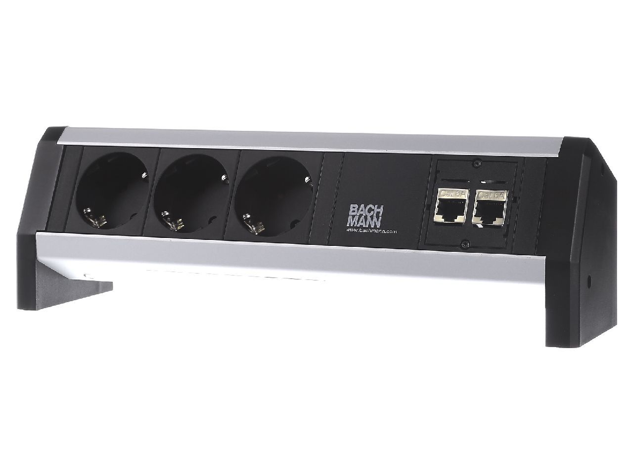 Power strip 3x outlets  2x RJ45  GST18 female
