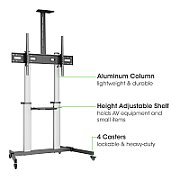 Stand pentru PC / Laptop, mobil, TECHLY, negru, ICA-TB TPM-3