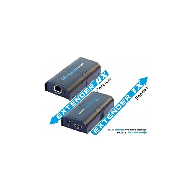 Kit Extender HDMI, pana la 120m, prin cablu Cat5e/Cat6, HDCP 1.2 , PremiumCord, khext120