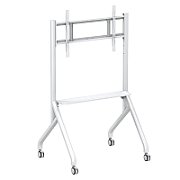 Stand TV, universal, reglabil inaltime, raft inclus, 55 - 86 inch, Techly, Alb, ICA-TR53MW