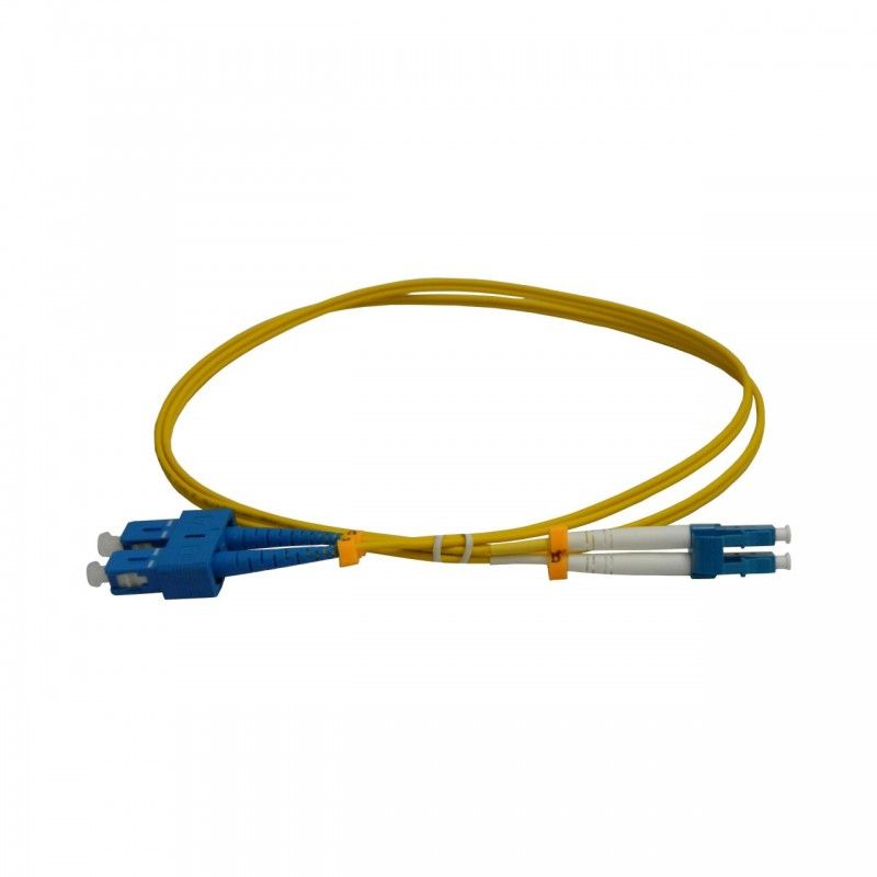 Patchcord FO SC/PC-LC/PC, SM OS2 9/125, manta LSZH 3.0mm, duplex 10m - Emtex