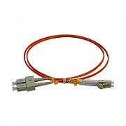 Patchcord FO SC/PC-LC/PC, MM OM2 50/125, manta LSZH 3.0mm, duplex 10m - Emtex