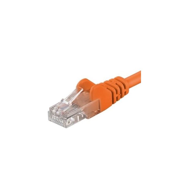 Patchcord UTP RJ45-RJ45 Cat.5e 0.25m, portocaliu