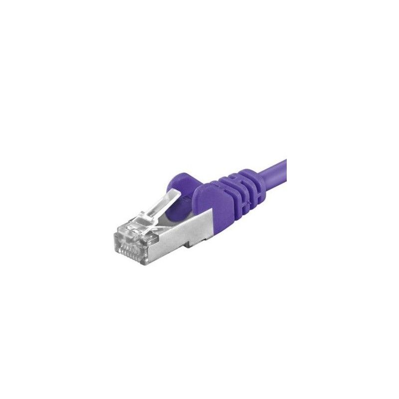 Patchcord SFTP RJ45-RJ45 Cat.6A, 0.25m, violet