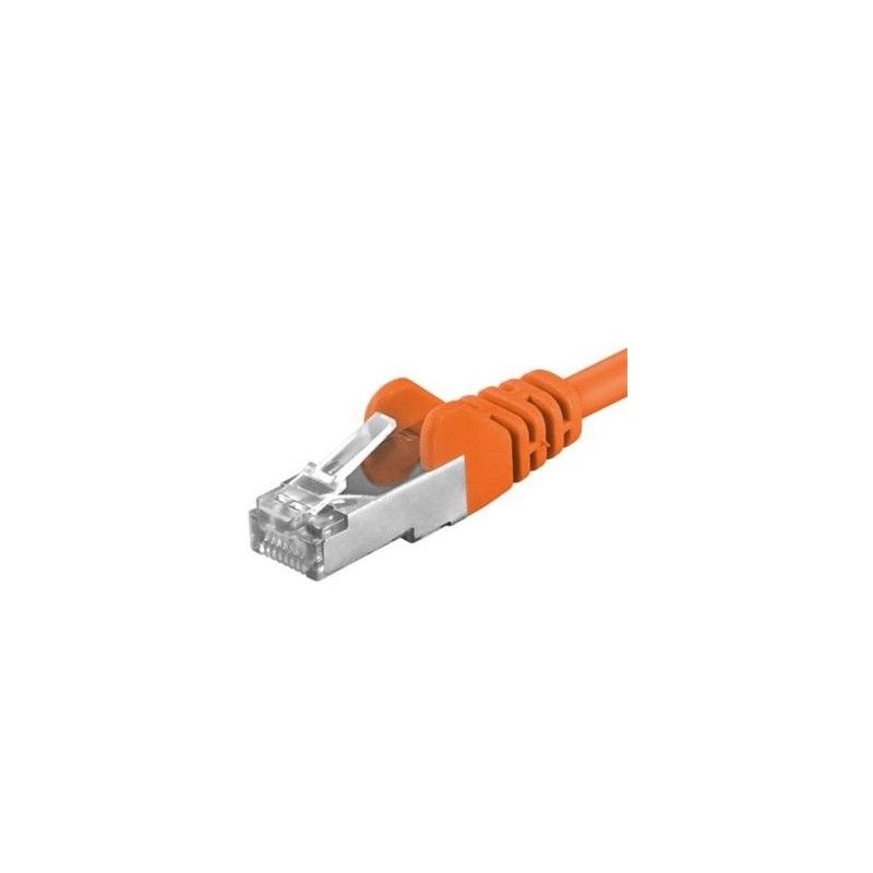 Patchcord SFTP RJ45-RJ45 Cat.6A, 0.5m, portocaliu