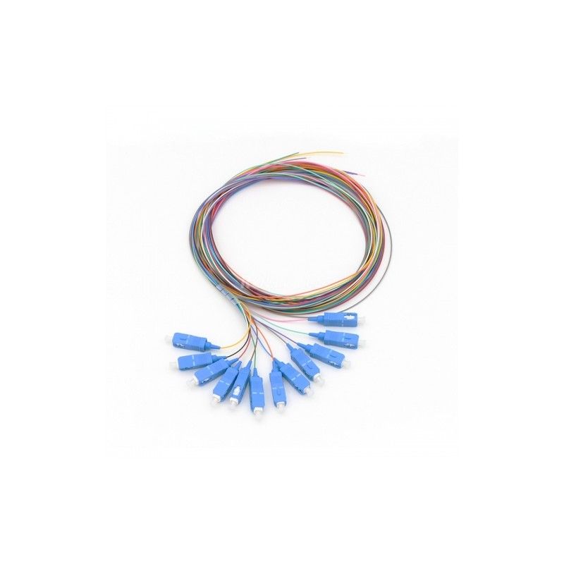 Set 12 buc pigtail FO SC/PC, SM OS2, 9/125, 0,9mm manta LSZH, 1.5m colorate – EMTEX