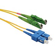 Patchcord FO E2000/APC-SC/PC, SM OS2 9/125, manta LSZH 3.0mm, duplex 2m - Emtex