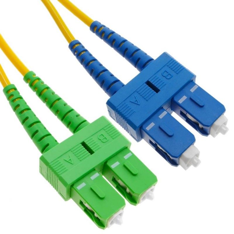 Patchcord FO SC/APC-SC/PC, SM OS2 9/125, manta LSZH 3.0mm, duplex 1m - Emtex