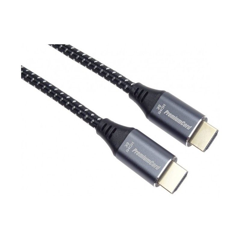 Cablu HDMI, Ultra High Speed, 8K@60Hz, V2.1, conectori auriti metalici din aluminiu, 1.5m, PremiumCord