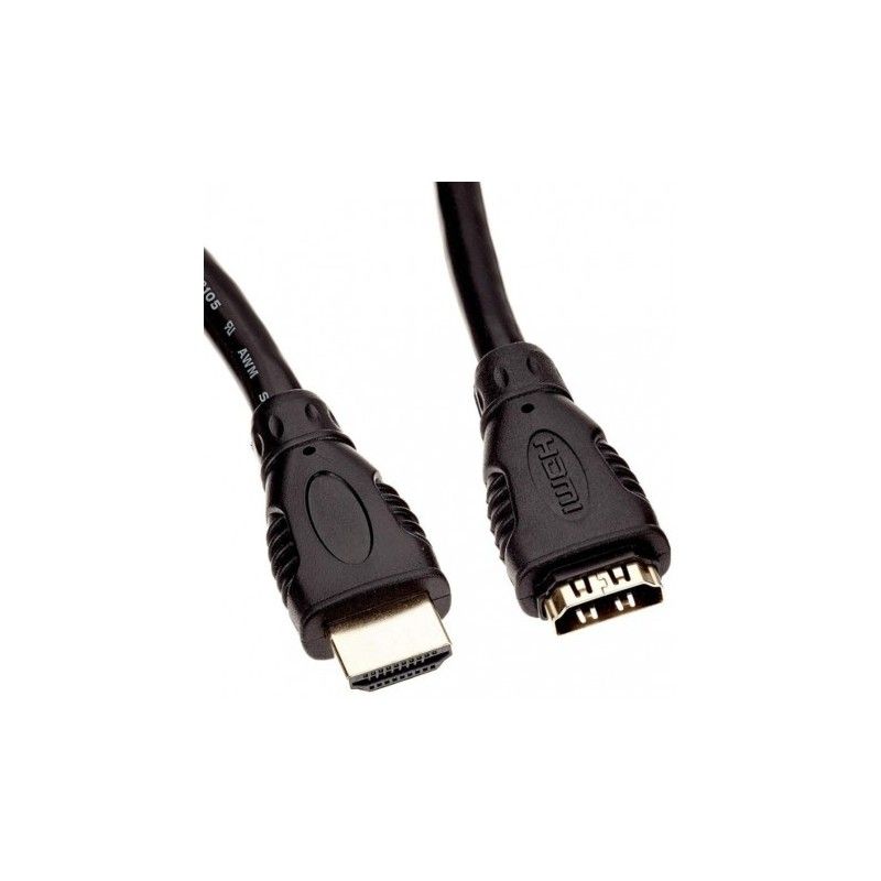 Cablu extensie HDMI, tata - mama, 4K@30Hz, conectori auriti, 1m, PremiumCord