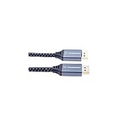 Cablu DisplayPort, tata - tata, Versiunea 1.4, 8K (7680x4320), dublu ecranat, manson textil, conectori metalici auriti, 3m, PremiumCord