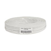 Cablu telefon 4 fire, alb (100m)