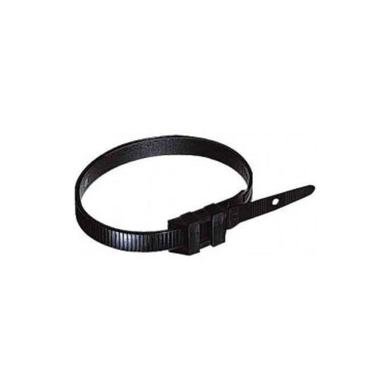 Brida plastic 3,5 x 200 black rezistenta UV (100buc) - ELEMATIC