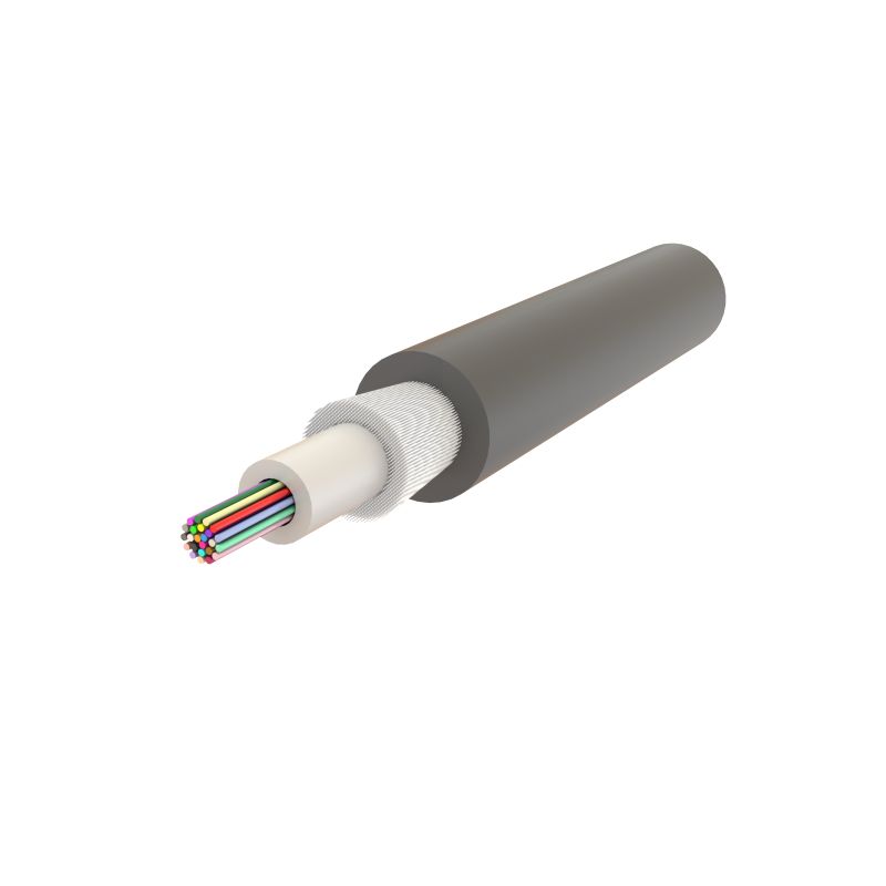 Cablu fibra optica 8 fibre, SM OS2, 1200N, PE, in gel, protectie UV, apa, rozatoare, int/ext - SAMM
