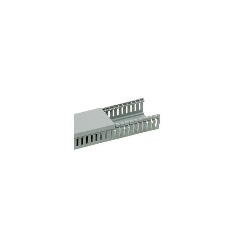 Canal cablu PVC perforat 25X25MM 2M/BUC, gri - Canalux