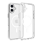 Dviced Magnetic iPhone 16e clear case - White