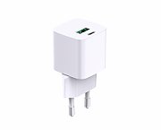 Incarcator cu USB Ieșire USB-C: USB-C: 5V/3A, 9V/3A, 12V/2,5A, 15V/2,0A, 20V1,5A (30W) PPS: 3,3V-11V/3,0A, 3,3V-16,0V/2,0A (33W) USB-A: 5V/3A, 9V/2A, 12V/1,5A (18W) USB-C+USB-A: 5V/3A (15W) Tensiune de intrare: 100-240VAC, 50/60Hz Protecție la