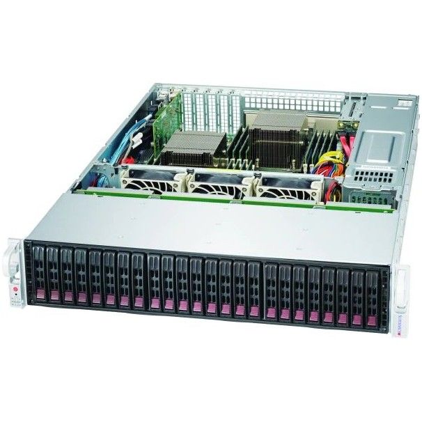 Supermicro CSE-216BAC4-R1K23LPB Black 2U SC216B LP SAS3 NVMe Chassis w/ Redundant 1200W