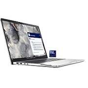 Laptop Dell Pro 16 Plus PB16250, 16 inch 1920 x 1200, Intel Core Ultra 7 - 255U (12 C / 14 T, 2.4 GHz - 5.2 GHz, 12 MB cache, 15 W), 16 GB DDR5, 512 GB SSD, Intel Graphics, Windows 11 Pro Germana, Tastatura Germana, Gri/Aluminiu