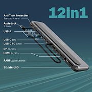 USB-C docking station 12 port max. 8K/30Hz