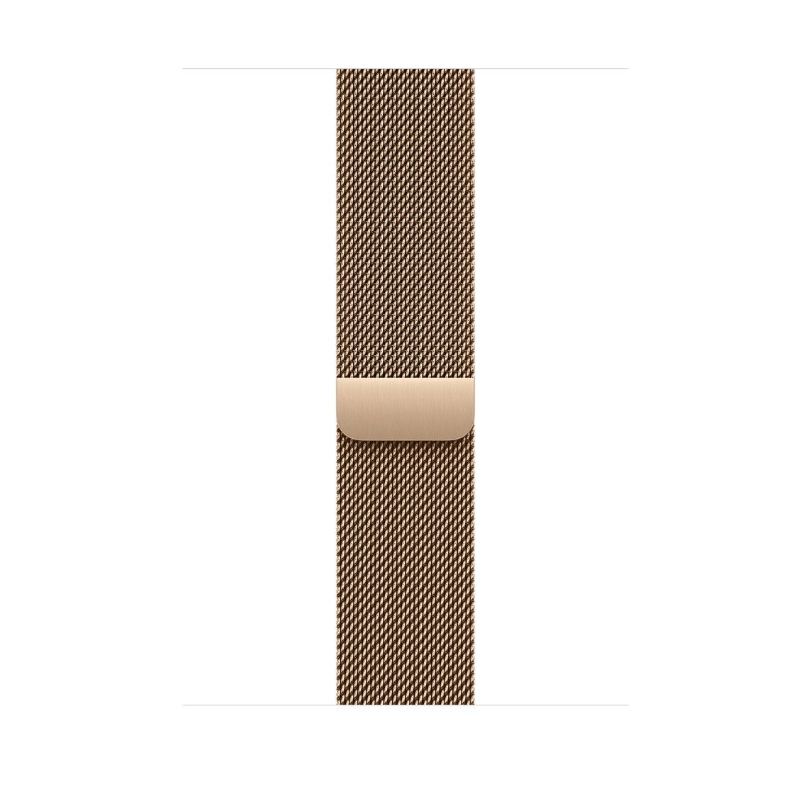 Apple Watch 46mm Loop:  Gold Milanese Loop - S/M