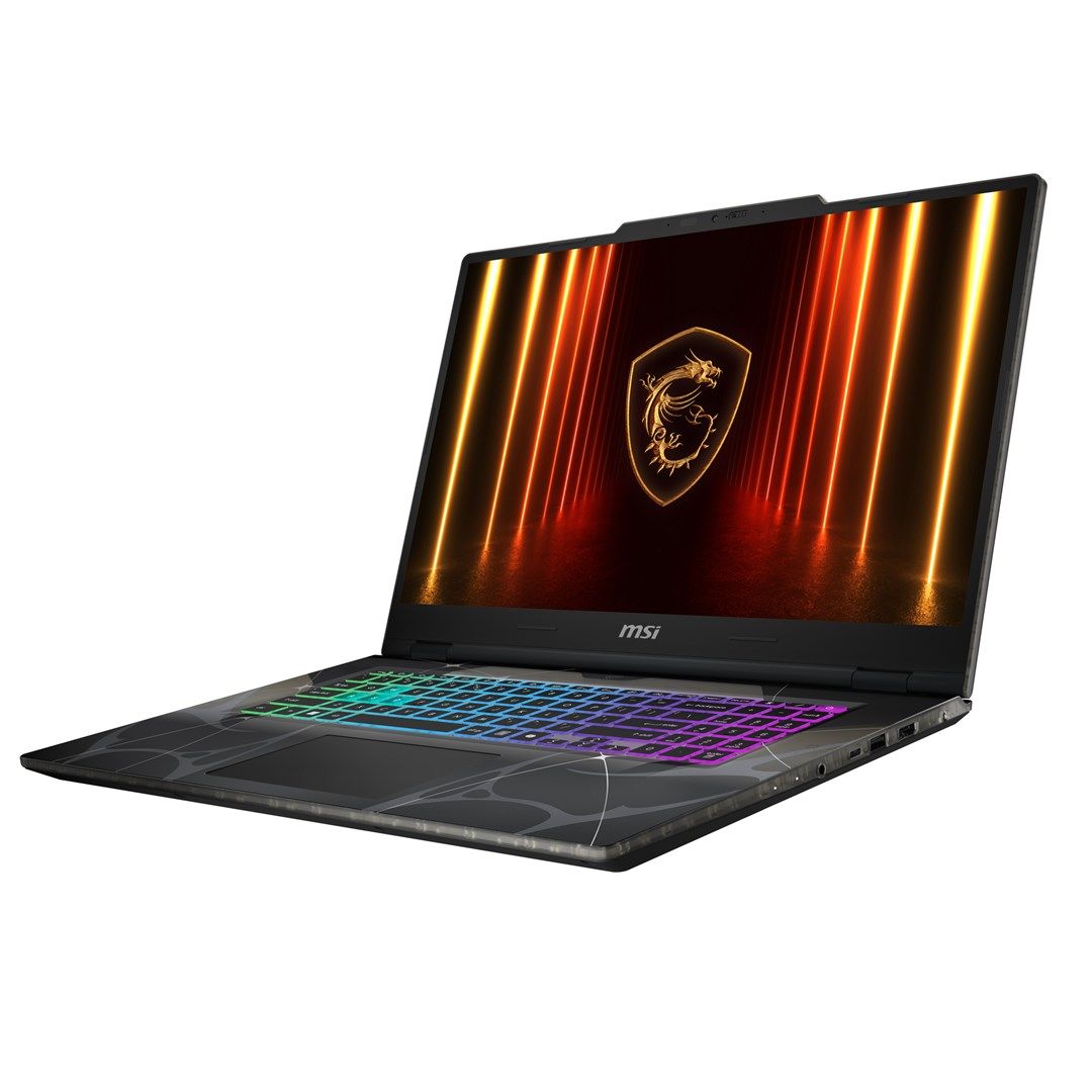 Laptop MSI Cyborg A17 AI B2HWEKG-011XPL, 17.3 inch 1920 x 1080, AMD Ryzen 7 260 (8 C / 16 T, 3.8 GHz - 5.1 GHz, 16 MB cache, 45 W), 16 GB DDR5, 512 GB SSD, Nvidia GeForce RTX 5050, Fara sistem de operare, Tastatura English US, Translucent Black