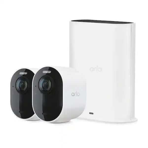 Arlo Ultra 2 Outdoor Security Camera 2 Camera Kit - (Base station included) - White