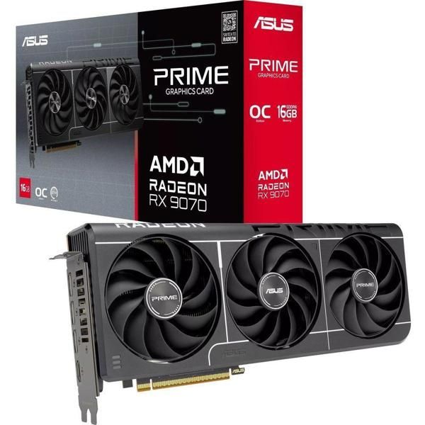 Placa video ASUS Radeon RX 9070 PRIME EVO OC 16 GB GDDR6 256 bit